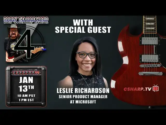 'Video thumbnail for Rockin’ The Code World with dotNetDave ft. Leslie Richardson - Ep. 94'