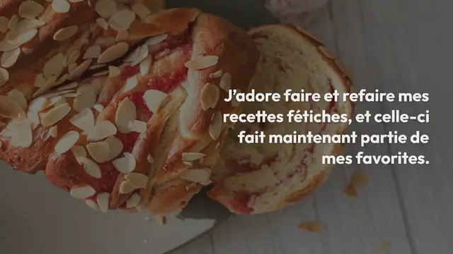 Video thumbnail for Brioche moelleuse à la confiture (ultra facile)