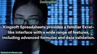 Video thumbnail for User Friendly Spreadsheet Editor Kingsoft Spreadsheets