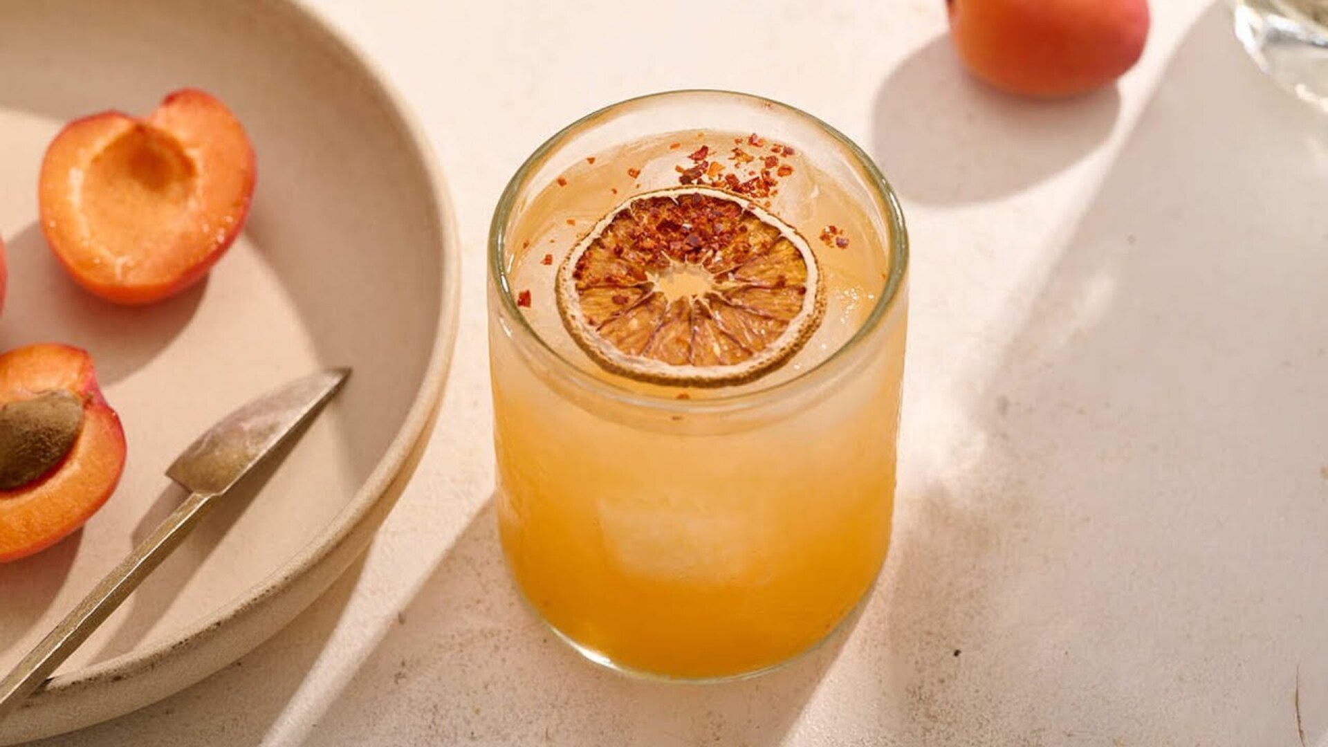 Video thumbnail for Hot Honey Apricot Margarita Recipe