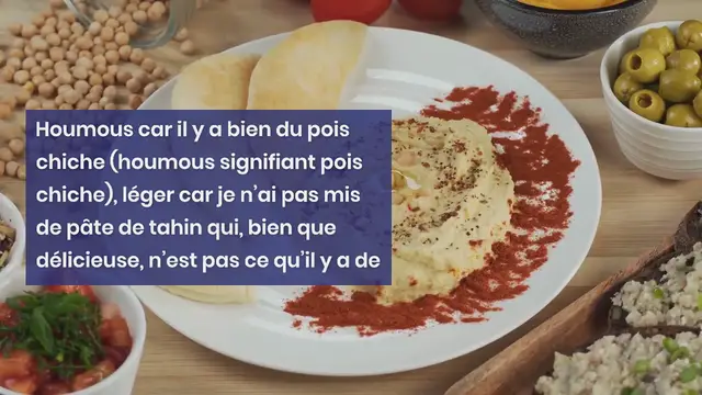 Video thumbnail for Houmous léger aux poivrons et tomates confites