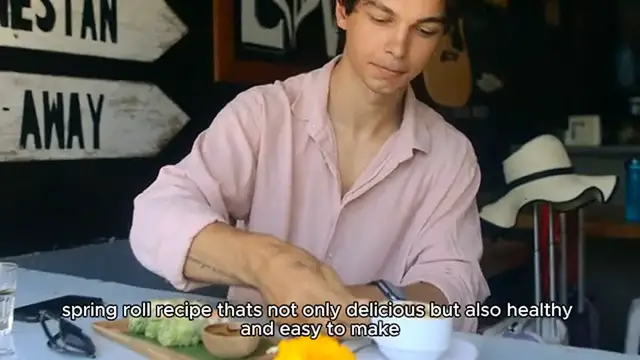 Video thumbnail for spring roll recipe