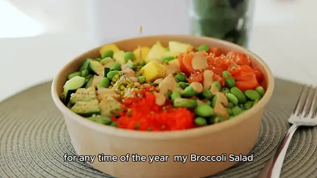 Video thumbnail for broccoli salad recipe