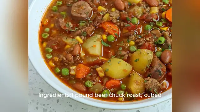 Video thumbnail for cowboy stew recipe