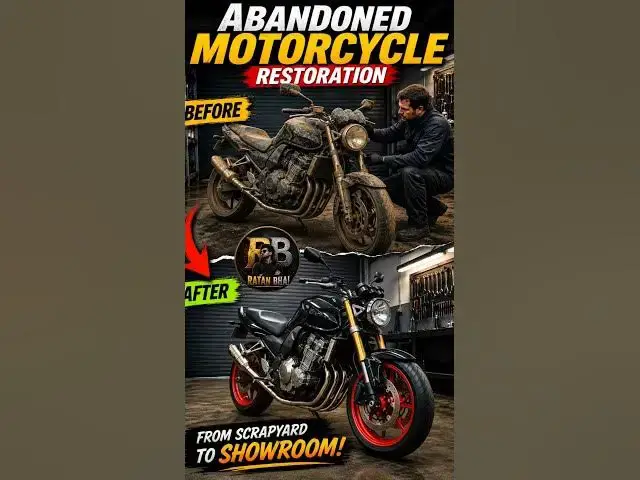 Video thumbnail for Abandoned Motorcycle Restoration 🔥 | Full Transformation | Before to After