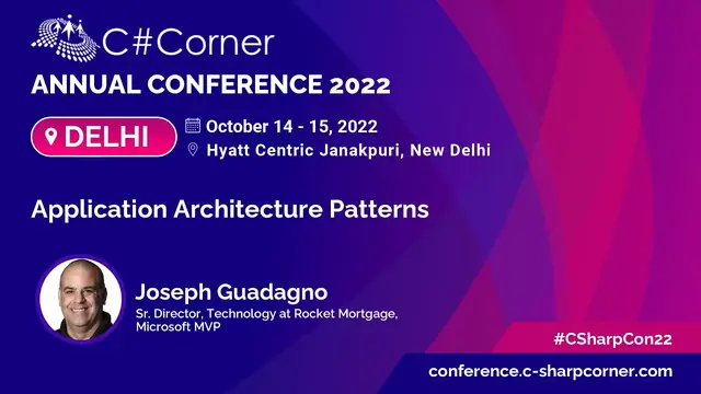 Video thumbnail for Application Architecture Patterns by Joseph by Guadagno