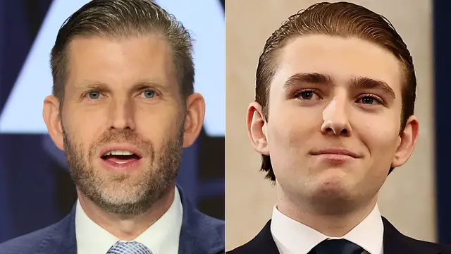 Video thumbnail for Eric Trump's Bizarre Comment About Barron's Height Is Turning Heads
