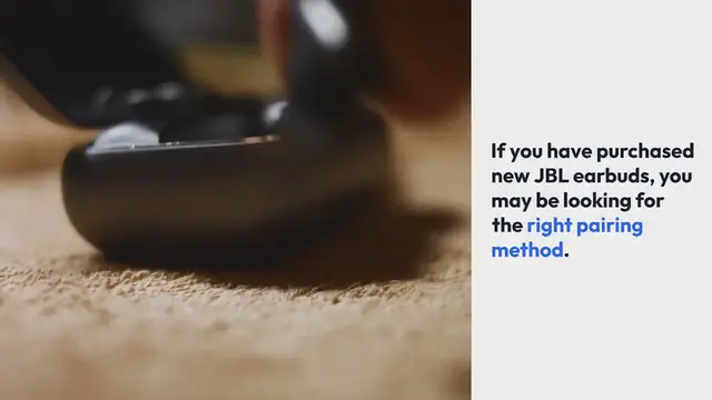 Video thumbnail for How to Pair JBL Earbuds-Multiple Methods