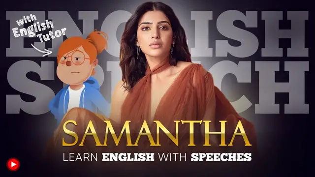 'Video thumbnail for ENGLISH SPEECH | LEARN ENGLISH with SAMANTHA'