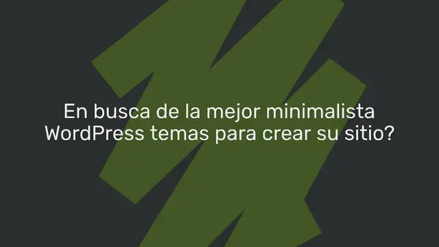 Video thumbnail for 21 mejores minimalistas gratuitos WordPress Temas