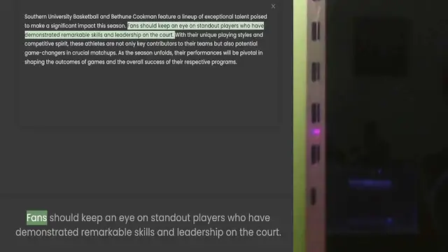 'Video thumbnail for Southern University Basketball and Bethune Cookman feature a lineup of exceptional talent poised to make a significant impact this season. Fans should keep an eye on standout players who have demonstrated remarkable skills and leadership'
