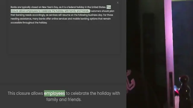 Video thumbnail for Banks are typically closed on New Year's Day, as it is a federal holiday in the United States. This closure allows employees to celebrate the holiday with family and friends. Customers should plan their banking needs accordingly, as servi