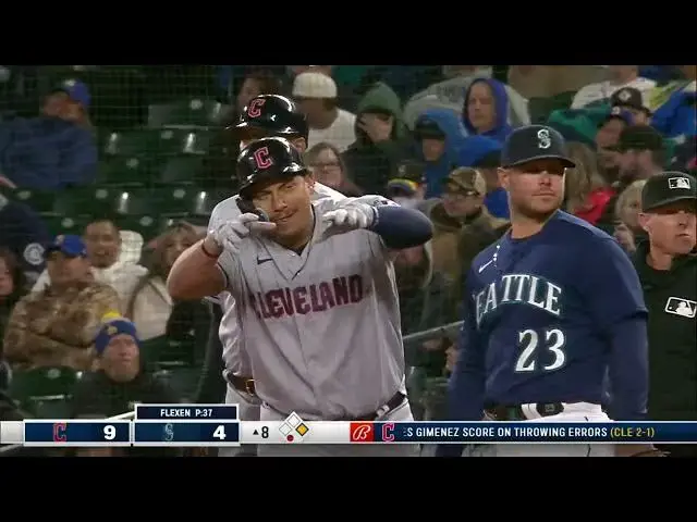 'Video thumbnail for Josh Naylor WHACKS a RBI Single, Scoring Jose Ramirez! | Cleveland Guardians | 3/31/2023'