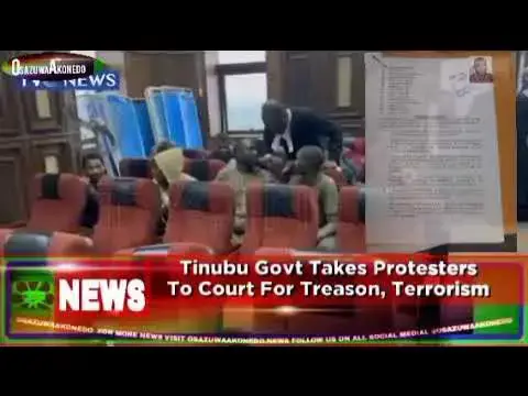 Video thumbnail for Tinubu Govt Takes Protesters To Court For Treason, Terrorism ~ OsazuwaAkonedo