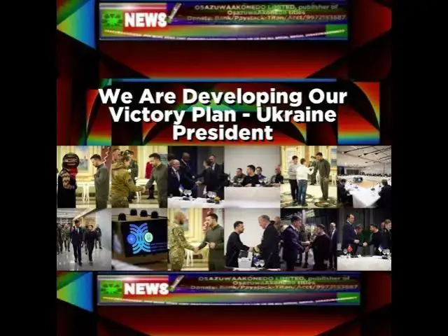 Video thumbnail for We Are Developing Our Victory Plan - Ukraine President