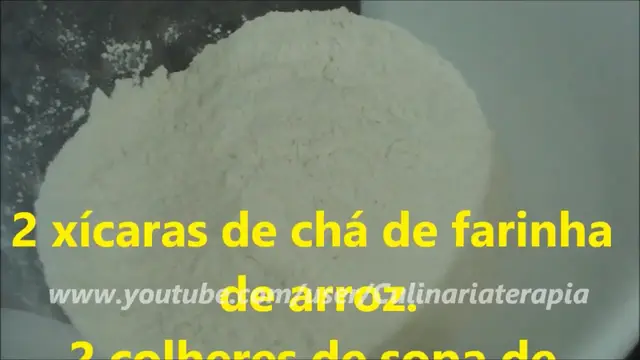 Video thumbnail for A RECEITA CERTA DE BOLO DE FARINHA DE ARROZ SEM GLÚTEN FÁCIL E RÁPIDO