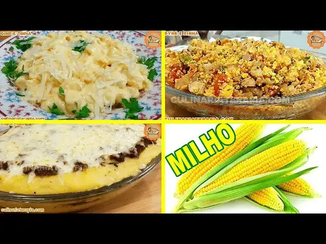 Video thumbnail for Macarrão Cremoso com Queijo e Milho, Farofa de Cuscuz com Frango e Polenta Cremosa Recheada.