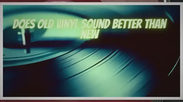 Video thumbnail for Does old vinyl sound better than new