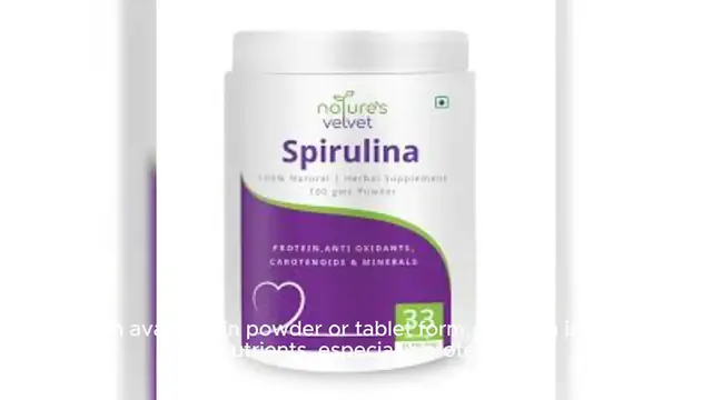 Video thumbnail for Spirulina Protein, plant based protein
