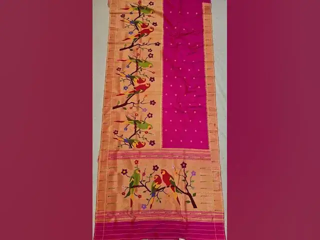 Video thumbnail for Half allover work paithani sarees #paithani #indianhandlooms #indianattire #handloom