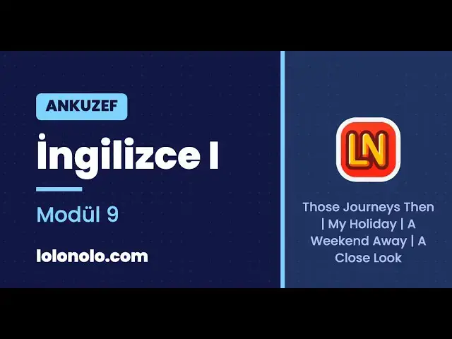 Video thumbnail for Ankuzef İngilizce I Modül 9 Deneme Sınavı