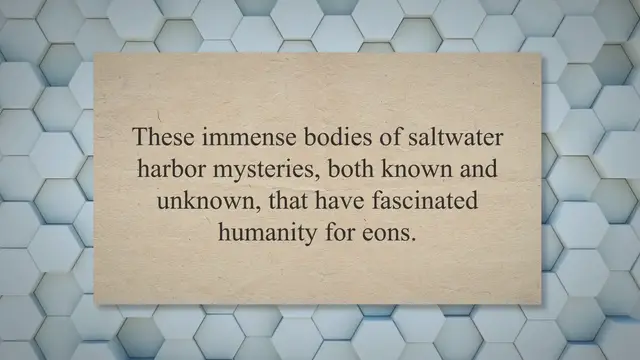 Video thumbnail for Characteristics of the ocean