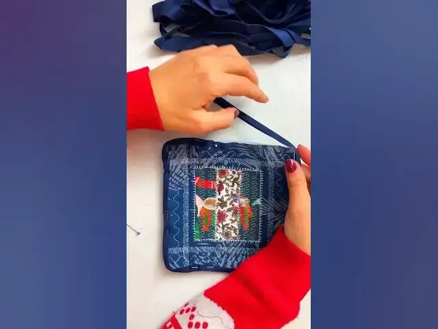 Video thumbnail for Aus Stoffresten Patchwork Untersetzer nähen #holidayswithshorts