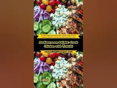 'Video thumbnail for Mediterranean Delight: Greek Chicken with Tzatziki'