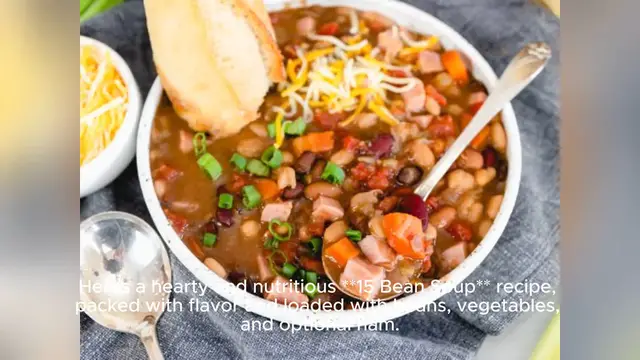 Video thumbnail for 15 bean soup recipe
