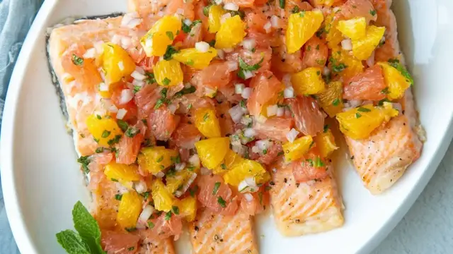 Video thumbnail for Wintry Citrus Salmon Recipe