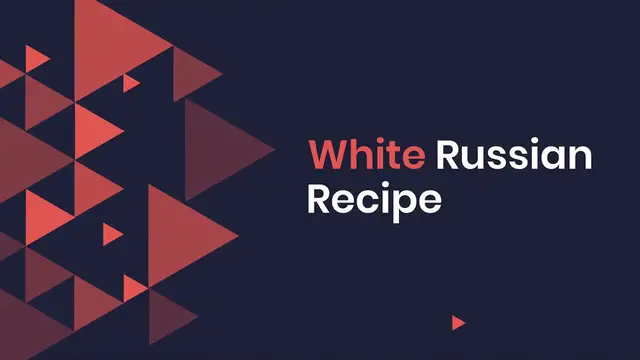 'Video thumbnail for White Russian Recipe'