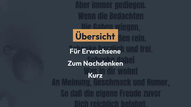 Video thumbnail for 54 Besinnliche Weihnachtsgedichte Für Kinder & Erwachsene