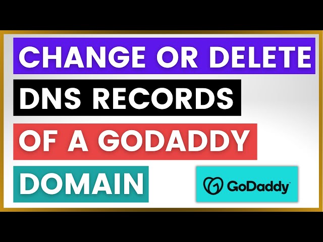 Video thumbnail for How To Change Or Delete DNS Records Of A GoDaddy Domain? [in 2025]