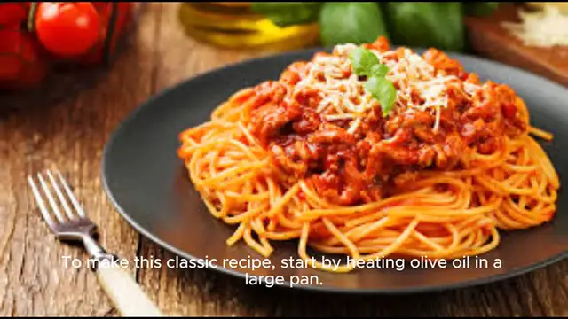 Video thumbnail for Spaghetti Bolognese Recipe