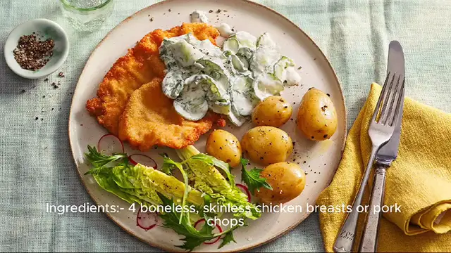 Video thumbnail for schnitzel recipe