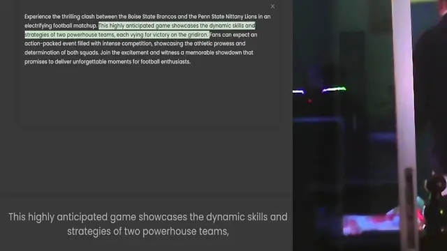'Video thumbnail for Experience the thrilling clash between the Boise State Broncos and the Penn State Nittany Lions in an electrifying football matchup. This highly anticipated game showcases the dynamic skills and strategies of two powerhouse teams, each vy'