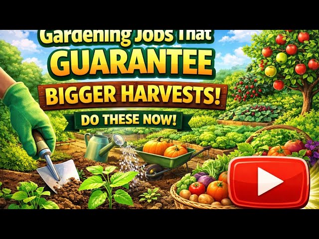 Video thumbnail for Gardening Jobs That GUARANTEE Bigger Harvests (Do These Now!)