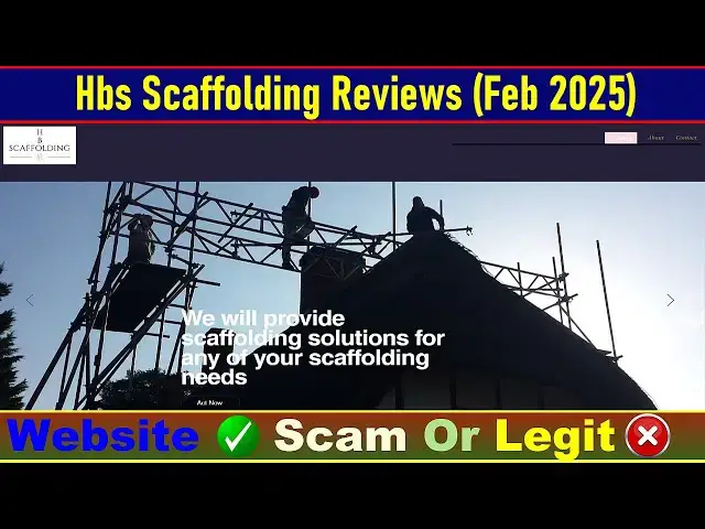 Video thumbnail for Hbs Scaffolding Reviews Consumer Reports: Check Hbs Scaffolding Is Scam Or Legit? |