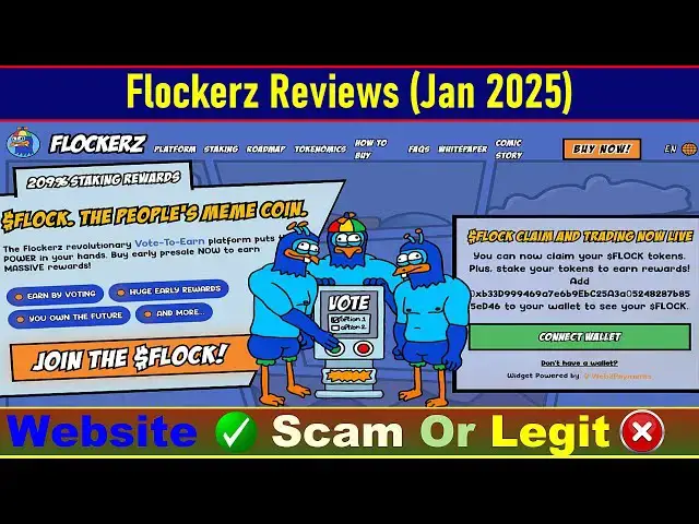 Video thumbnail for Flockerz Review (Jan 2025) : Is This Crypto Platform a Scam or Legit?