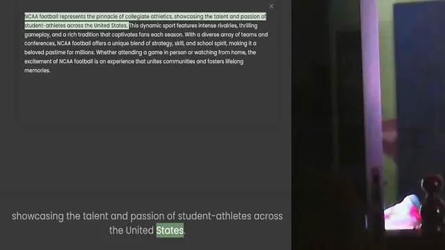 'Video thumbnail for NCAA football represents the pinnacle of collegiate athletics, showcasing the talent and passion of student-athletes across the United States. This dynamic sport features intense rivalries, thrilling gameplay, and a rich tradition that ca'