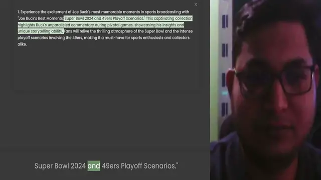 'Video thumbnail for 1. Experience the excitement of Joe Buck's most memorable moments in sports broadcasting with Joe Buck’s Best Moments Super Bowl 2024 and 49ers Playoff Scenarios. This captivating collection highlights Buck's unparalleled commentary durin'