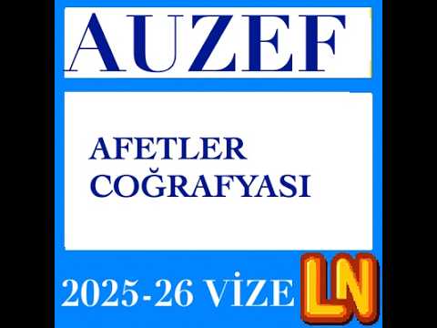 Video thumbnail for Afetler Coğrafyası 2025-2026 Vize Soruları