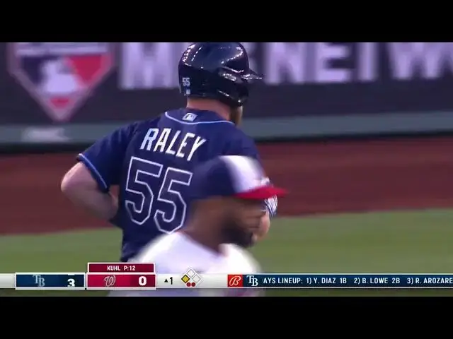 'Video thumbnail for Luke Raley BELTS a RBI Sacrifice-Fly, Scoring Randy Arozarena! | Tampa Bay Rays | 4/4/2023'