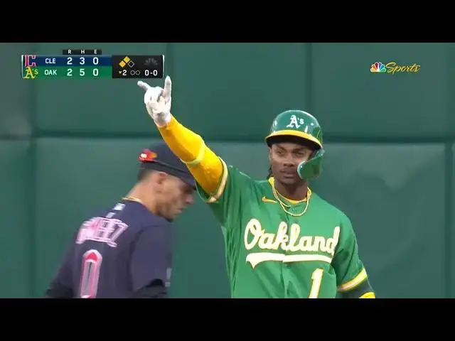 'Video thumbnail for Esteury Ruiz SMACKS a RBI Double, Scoring Ryan Noda! | Oakland Athletics | 4/3/2023'