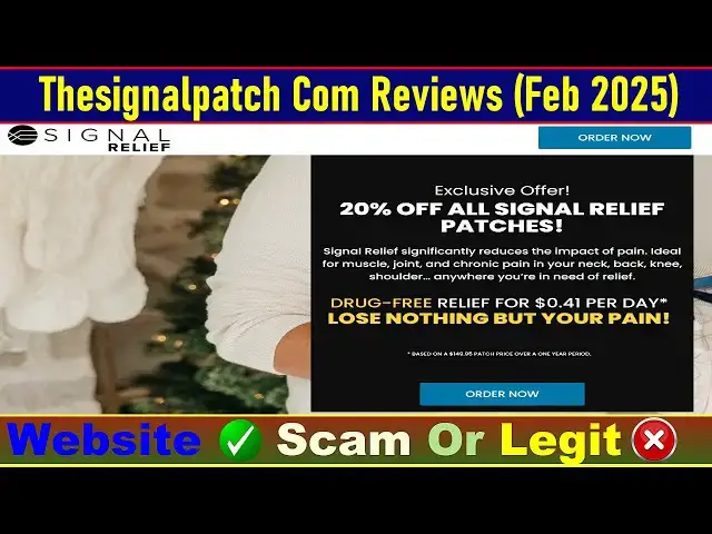 Video thumbnail for Thesignalpatch Com Reviews Consumer Reports: Before Buy Check The signal patch Is Scam Or Legit? |