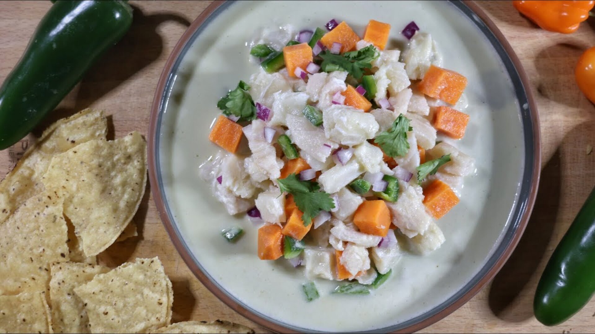 Video thumbnail for Peruvian-Style Ceviche (With Leche De Tigre) Recipe