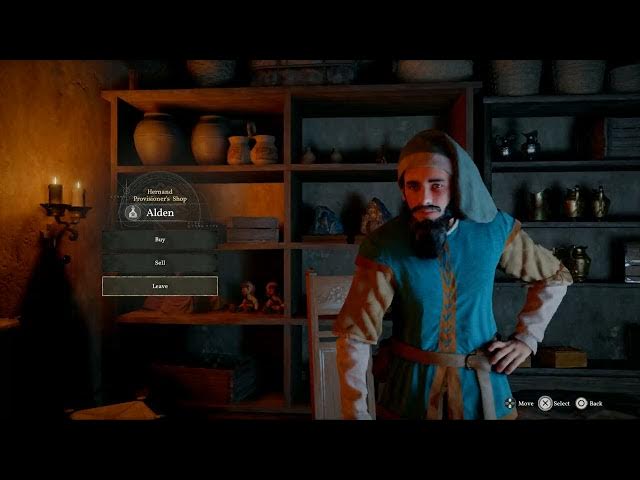 Video thumbnail for Crimson Desert - Buy Small Bags For Inventory Expansion | Alden: Buy Fishing Rod and Shovel