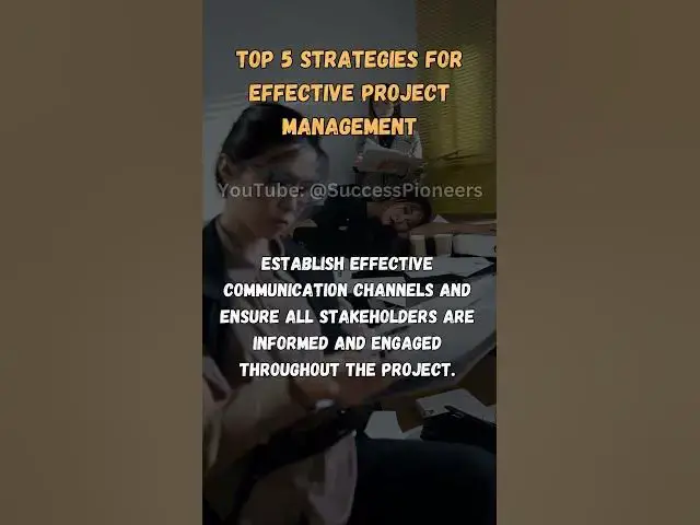 Video thumbnail for Top 5 Strategies For Effective Project Management