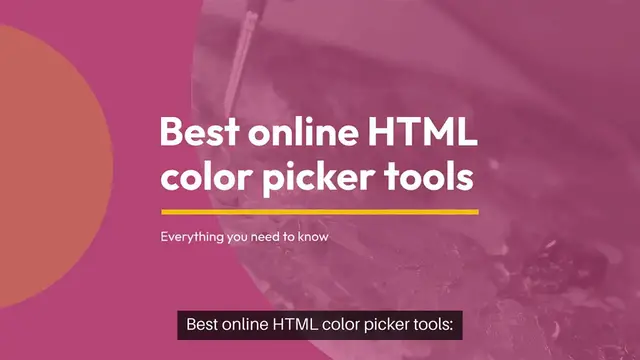 'Video thumbnail for Best Online HTML Color Picker Tools'