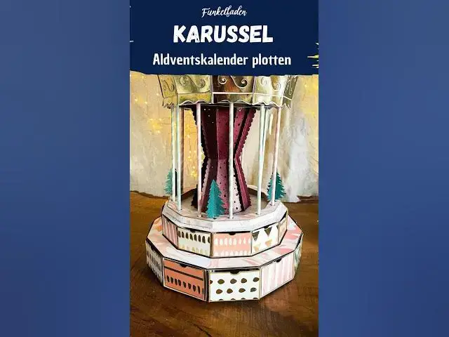 Video thumbnail for Karussell Adventskalender basteln aus Papier
